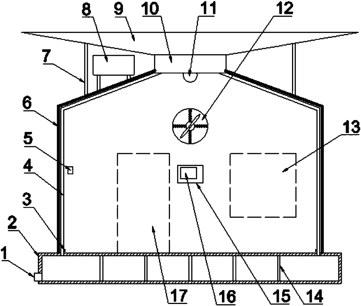 Energy-saving and environment-friendly building warm in winter and cool in summer