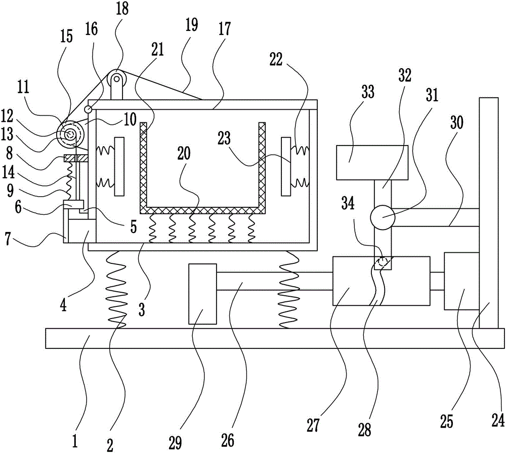 Shakeout machine for sand casting of automobile engine part