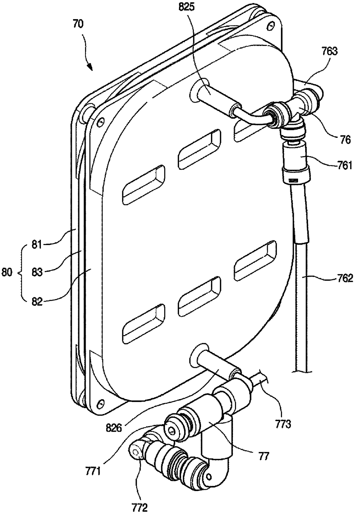 Water purifier and hot water tank for water purifier