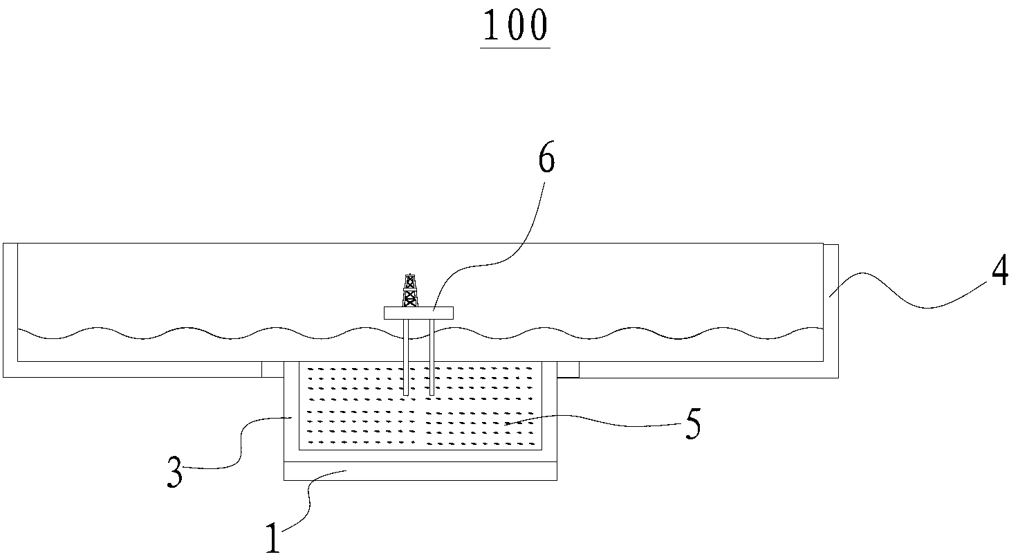 Maritime work vibrating table device