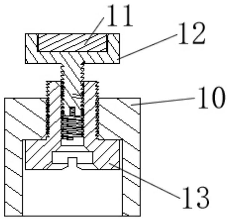 A LED display module flatness adjustment device