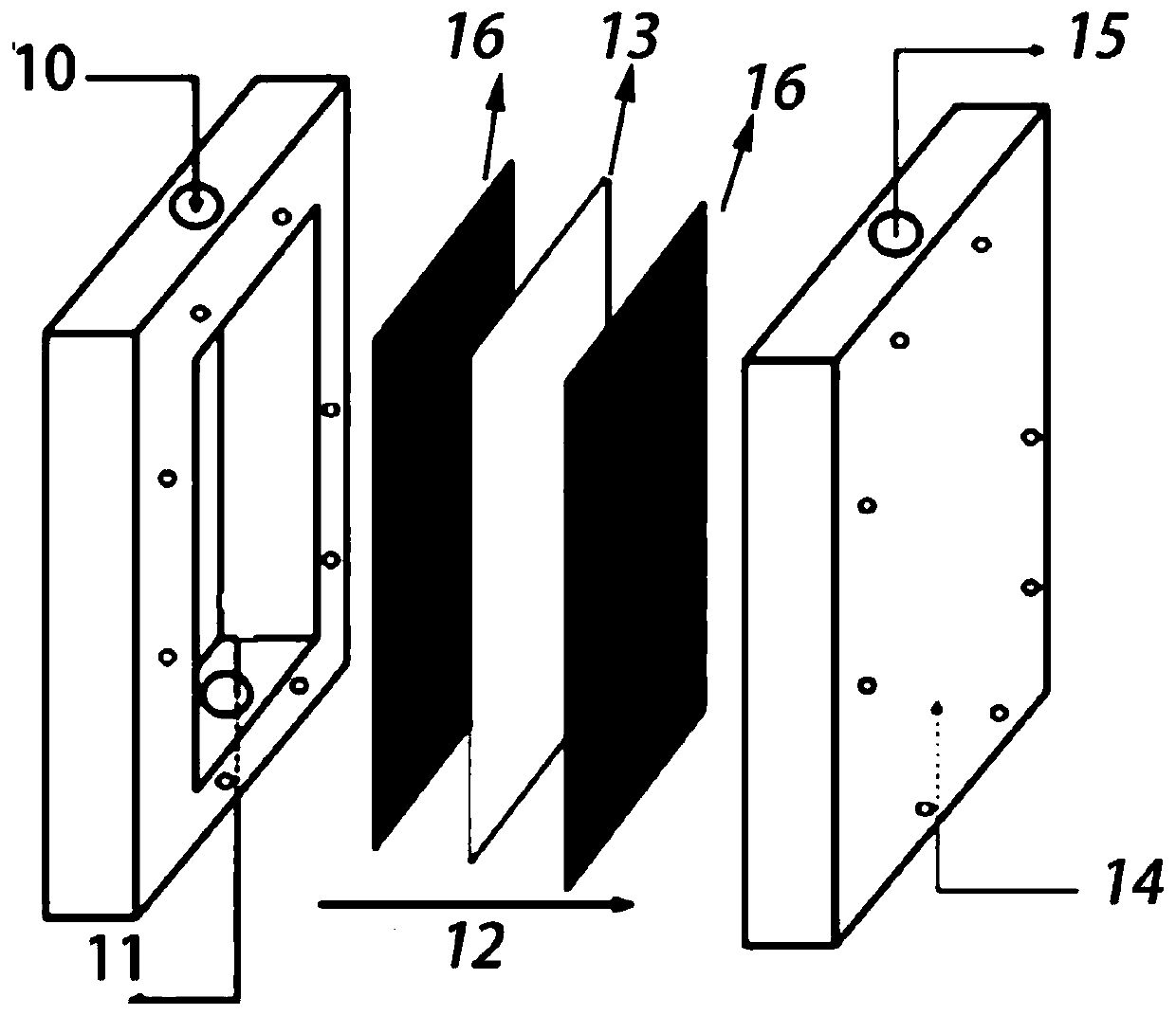 Membrane distillation device with electrified self-heating function