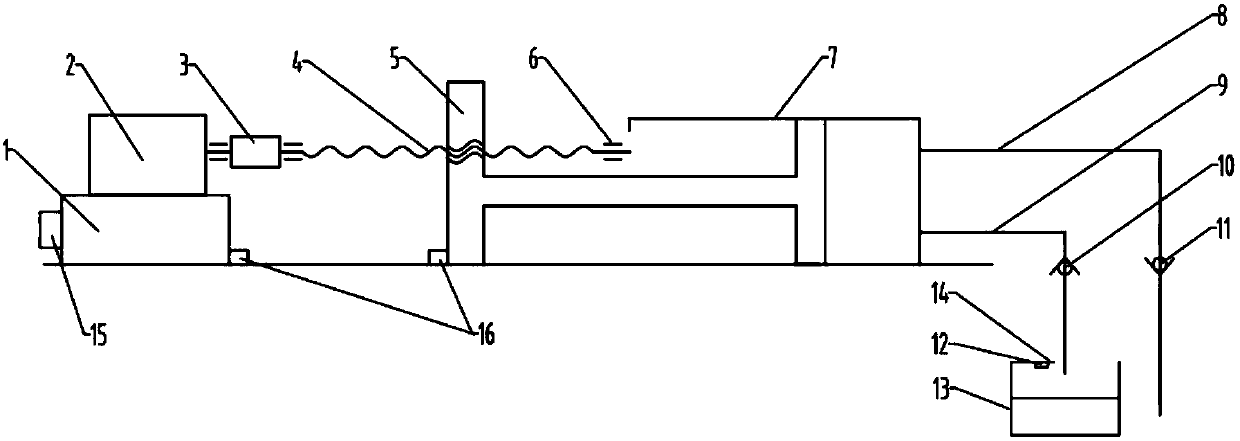 Metering device for mechanical light sensation combined redundant water quality monitor