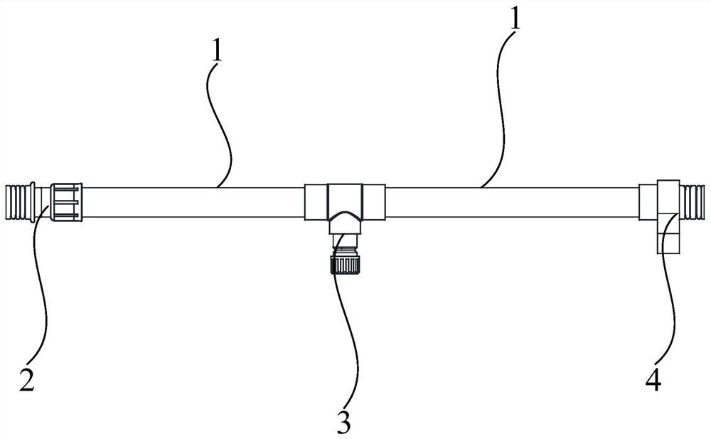 Multilayer composite nylon hydrogen supply pipeline assembly and fuel cell electric vehicle comprising same