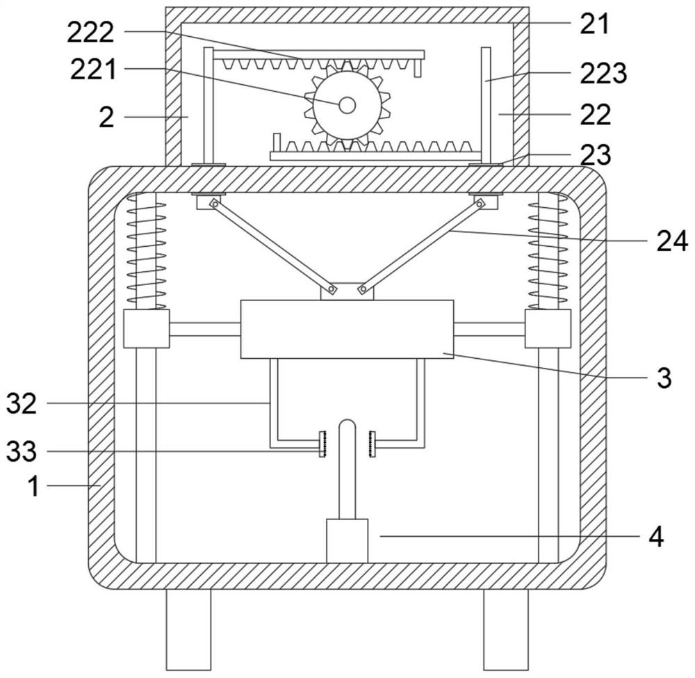 Auxiliary device for calibrating water pump mounting shafts