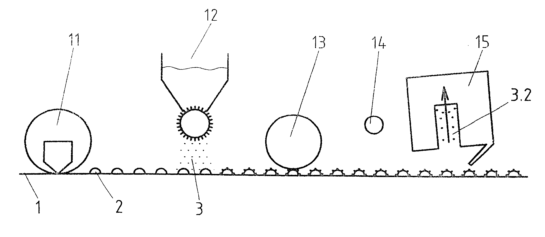 Process for the production of fusible interlining fabrics