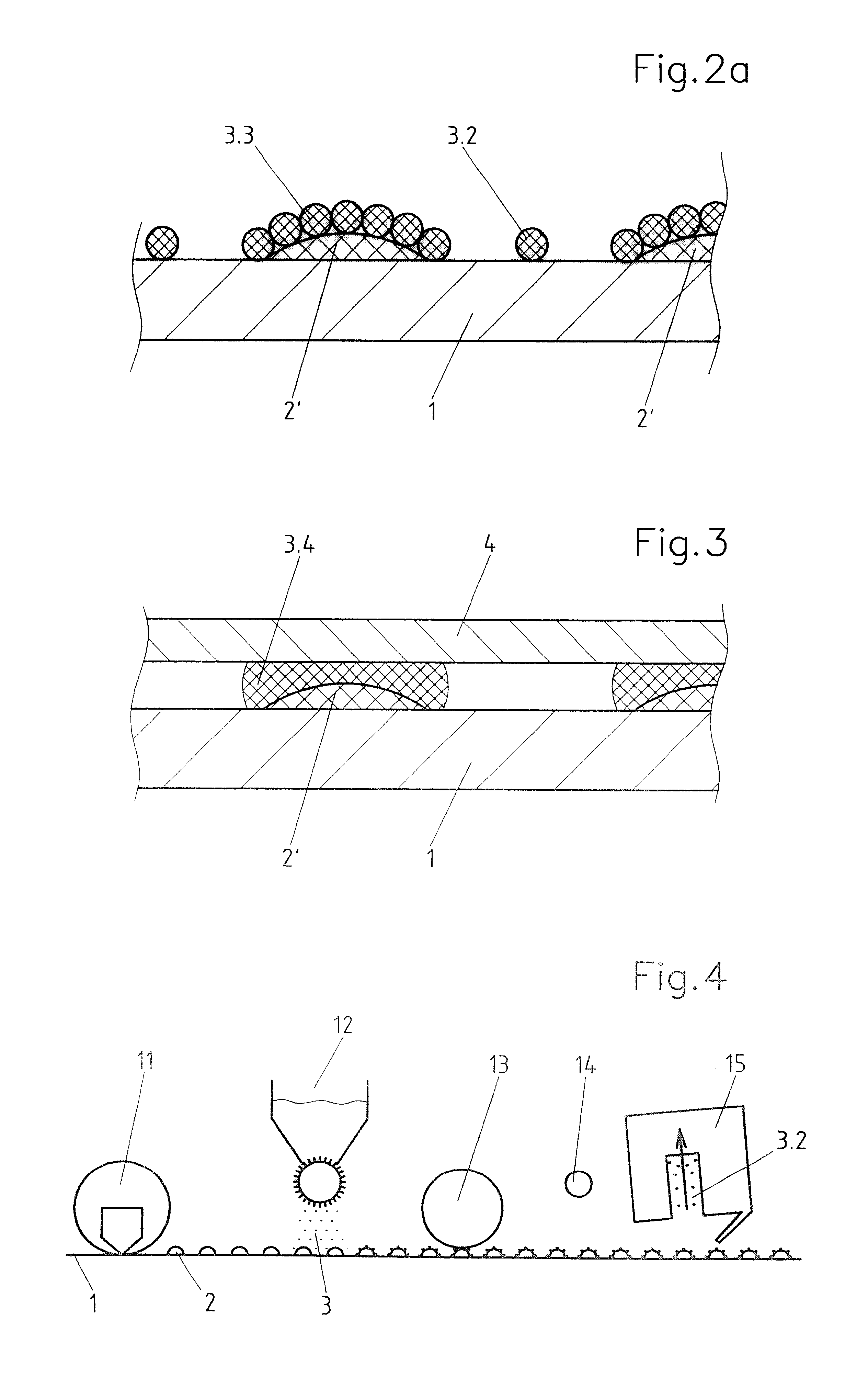 Process for the production of fusible interlining fabrics