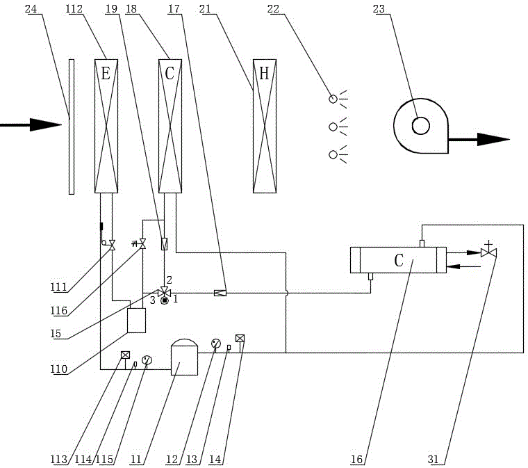 Water-cooling type thermostatic and humidity-static air conditioner