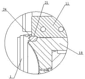 Milk powder cover in-mold labeling delayed ejection mold structure