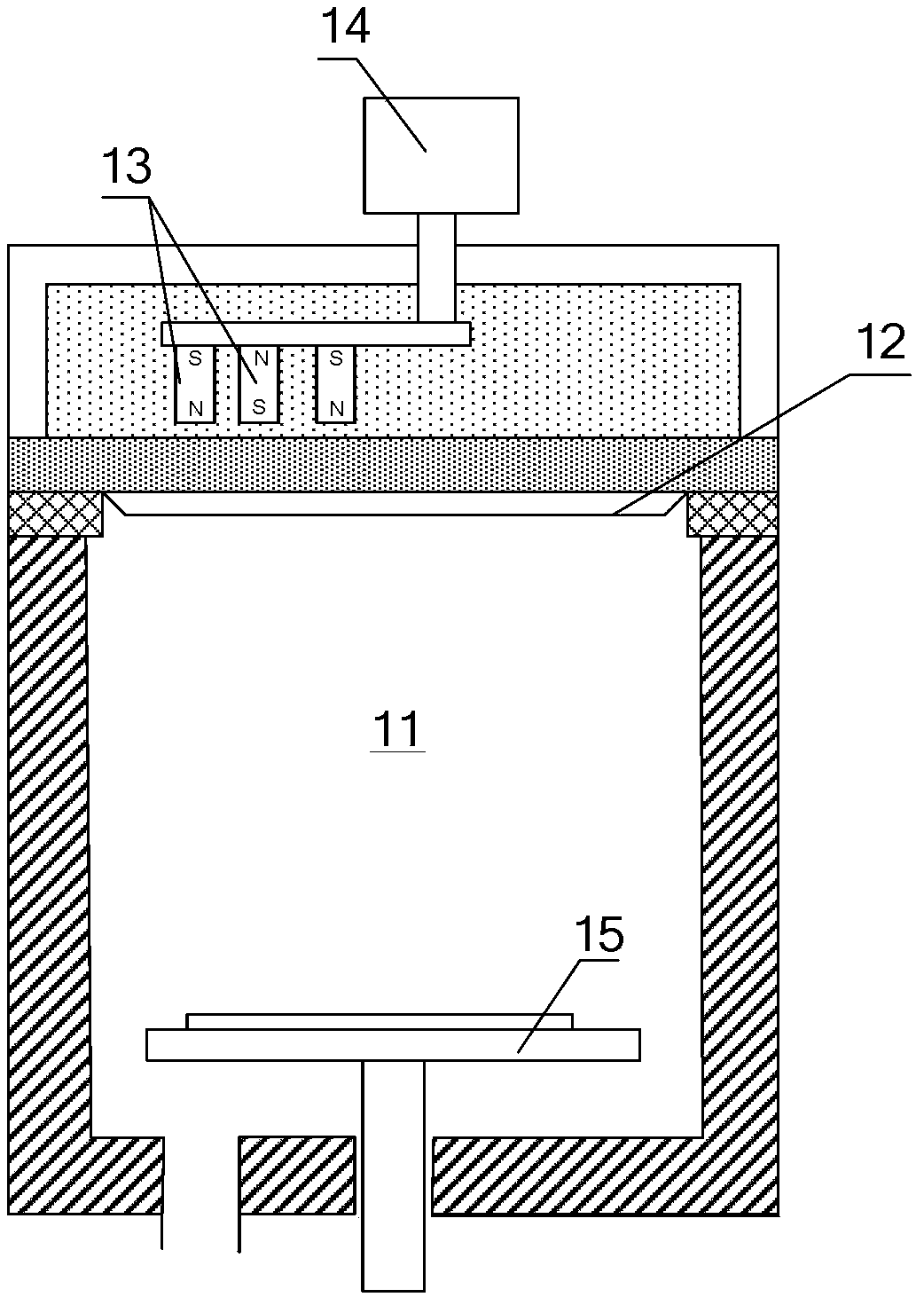 Driving mechanism used for driving magnetron, and magnetron sputtering processing apparatus