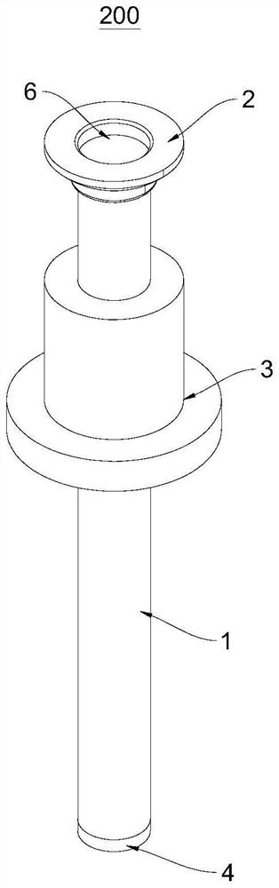 Sound wave communication rod with heat insulation and sound conduction functions and flow measuring device