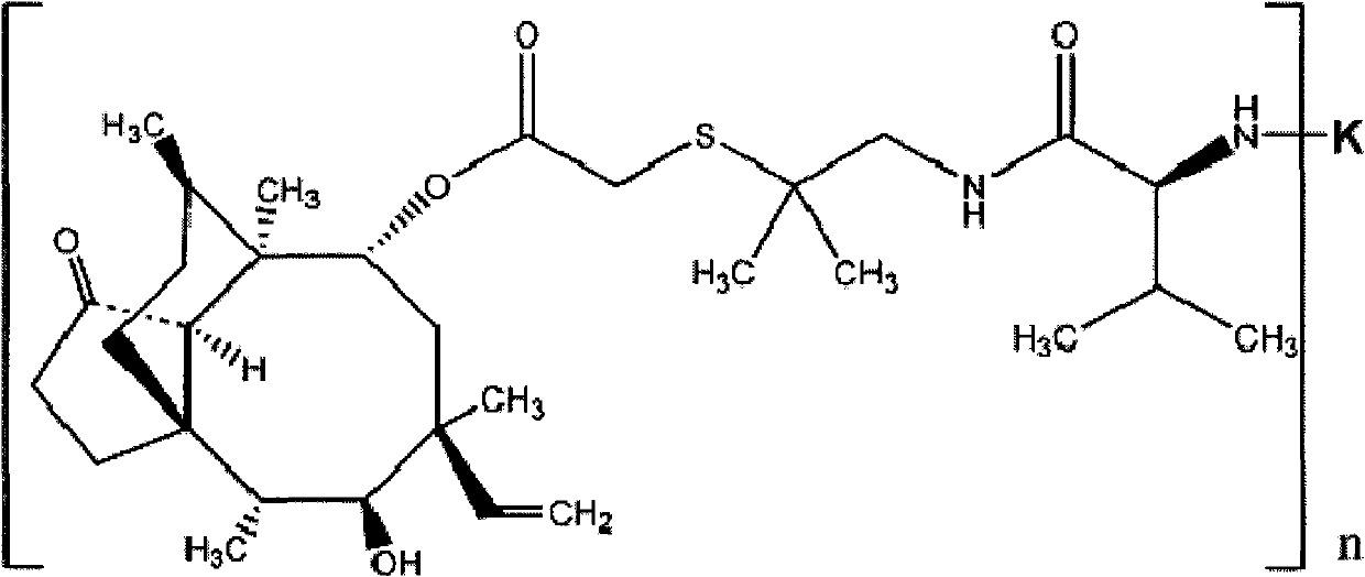 Valnemulin artificial antigen and preparation method and application thereof