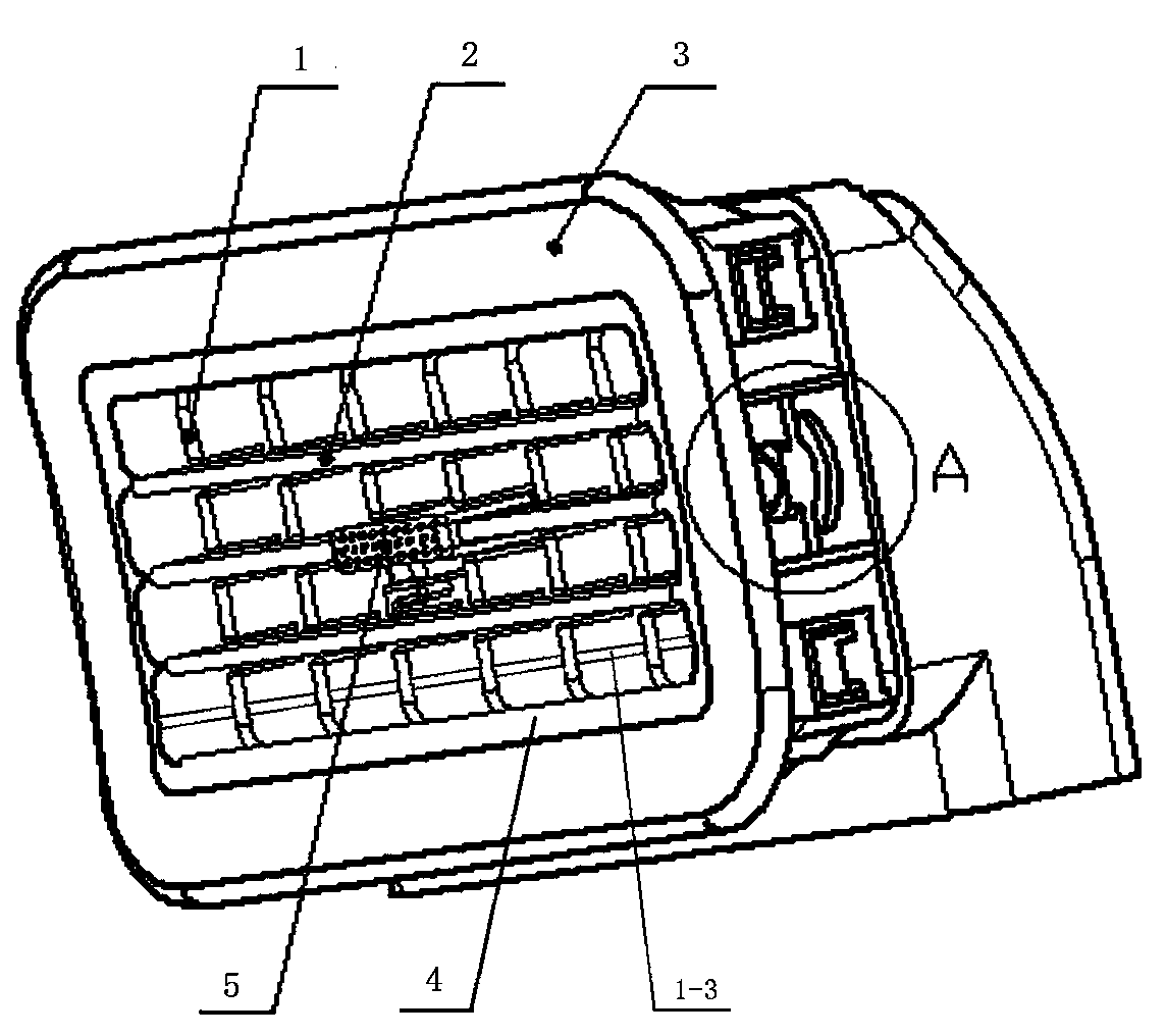 Vehicle-mounted air conditioner air outlet assembly