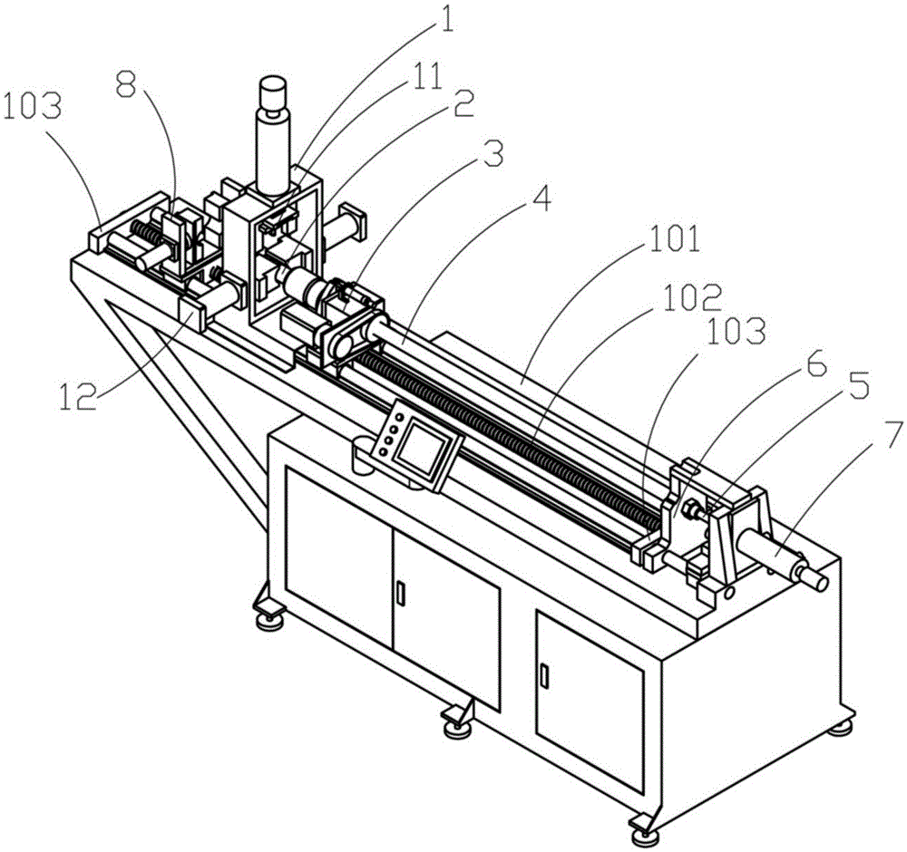 Punching and flanging machine