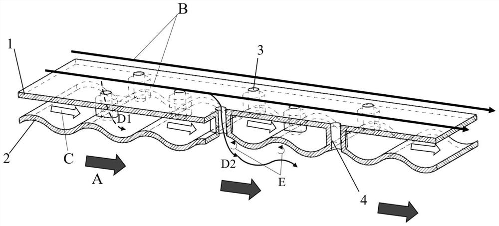 Double-wall cooling device and application