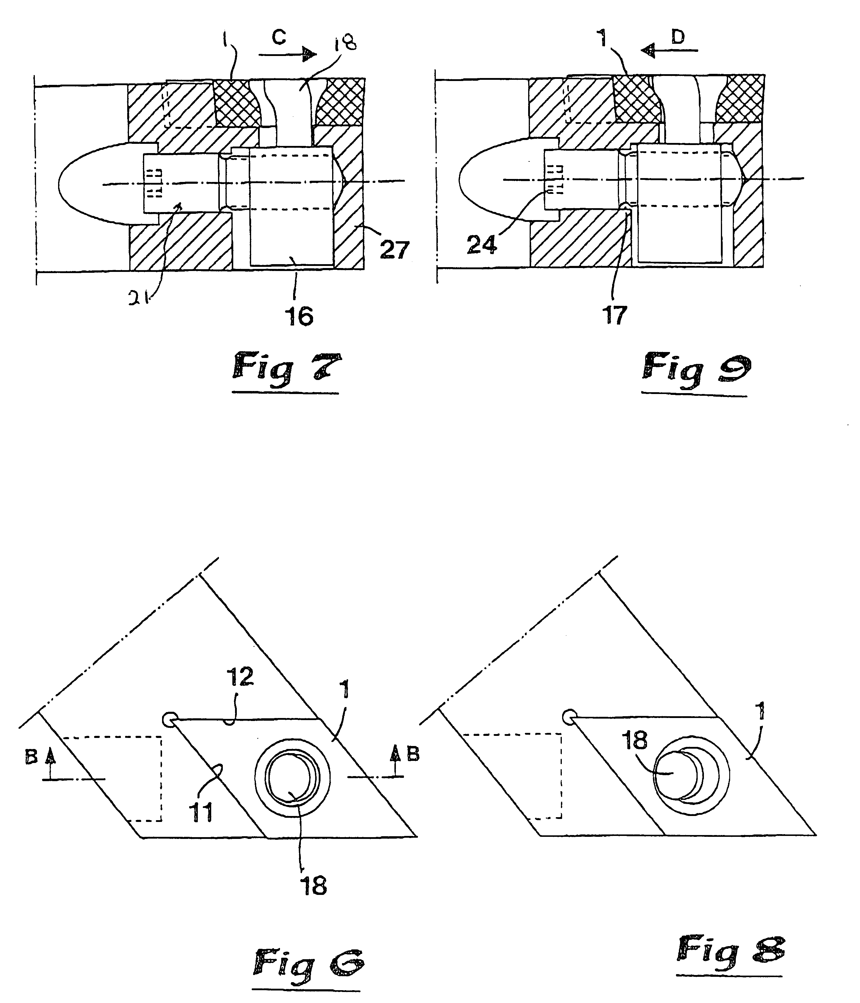 Tool for chip removing machining having a screw-actuated clamp