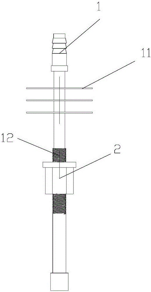 Optical fiber wiredrawing rod hanging mechanism