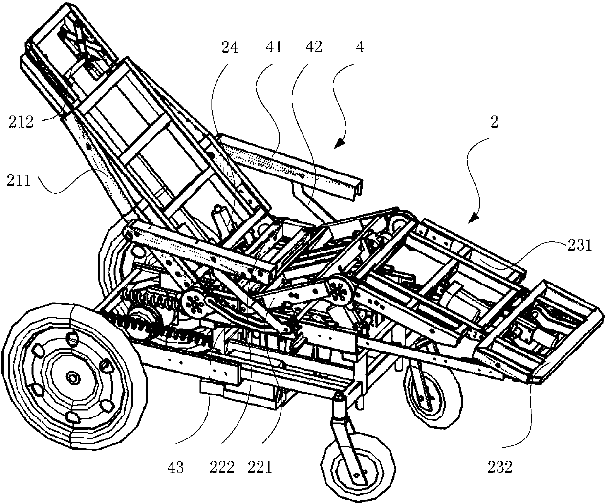 Wheelchair and wheelchair combined bed