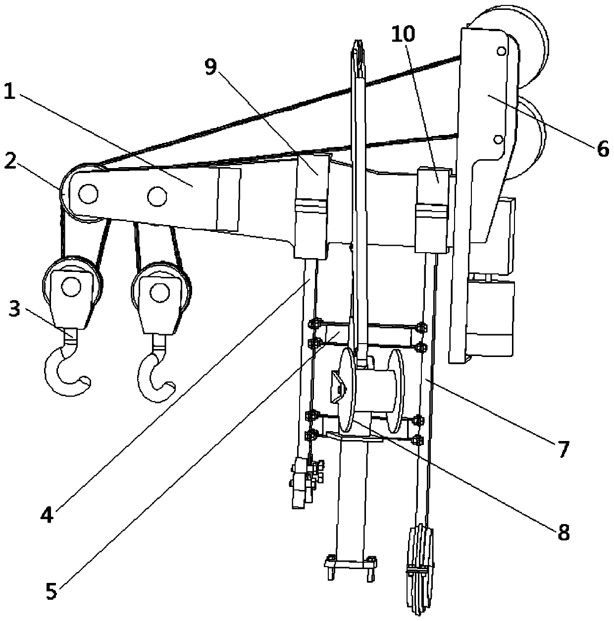 Wind wheel hoisting tool