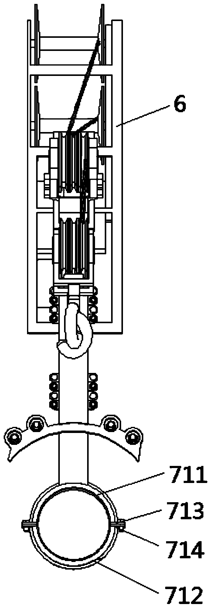 Wind wheel hoisting tool