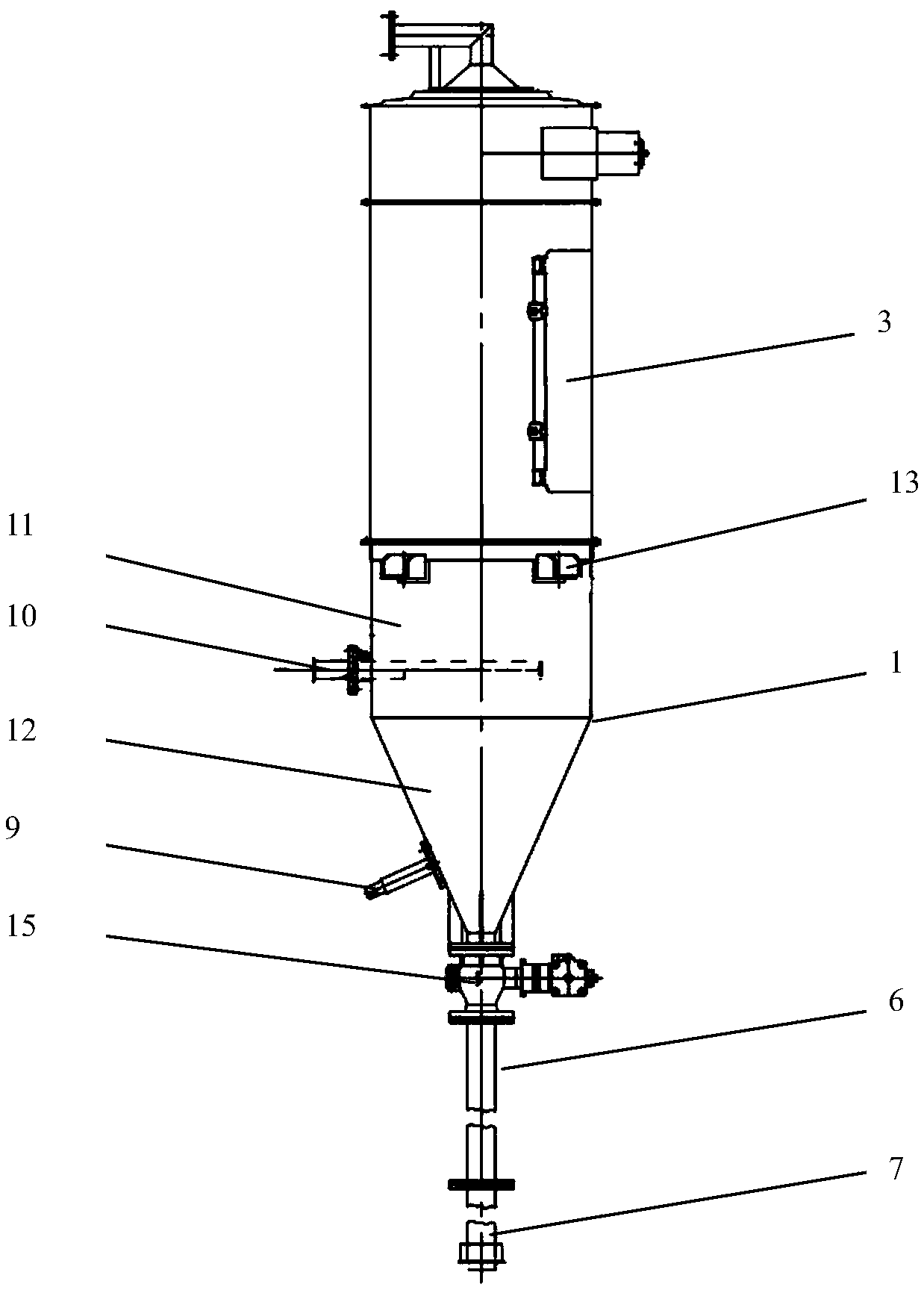 PE conveying hopper