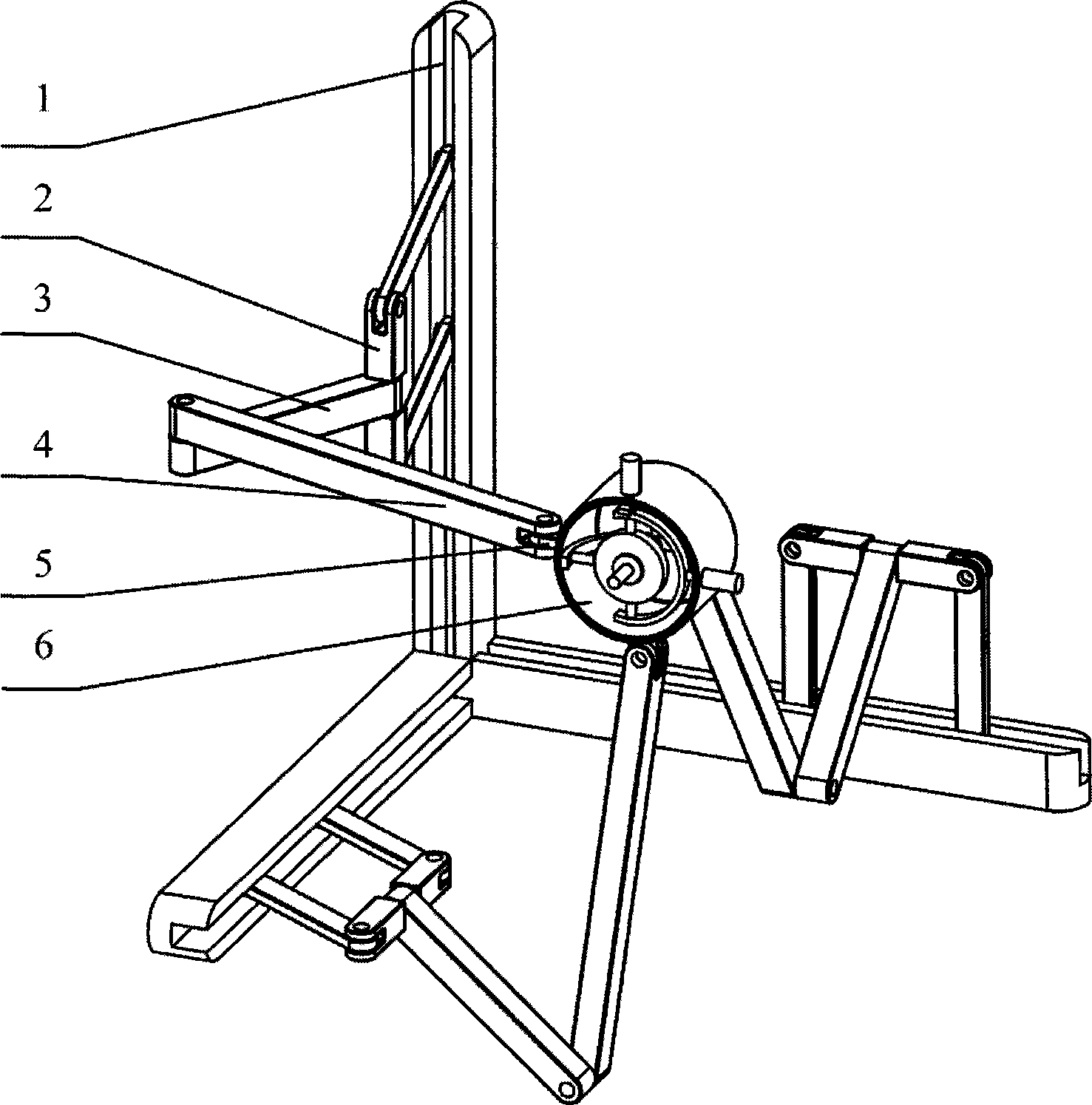 Parallel four-bar type structure decoupling six-dimension force feedback device