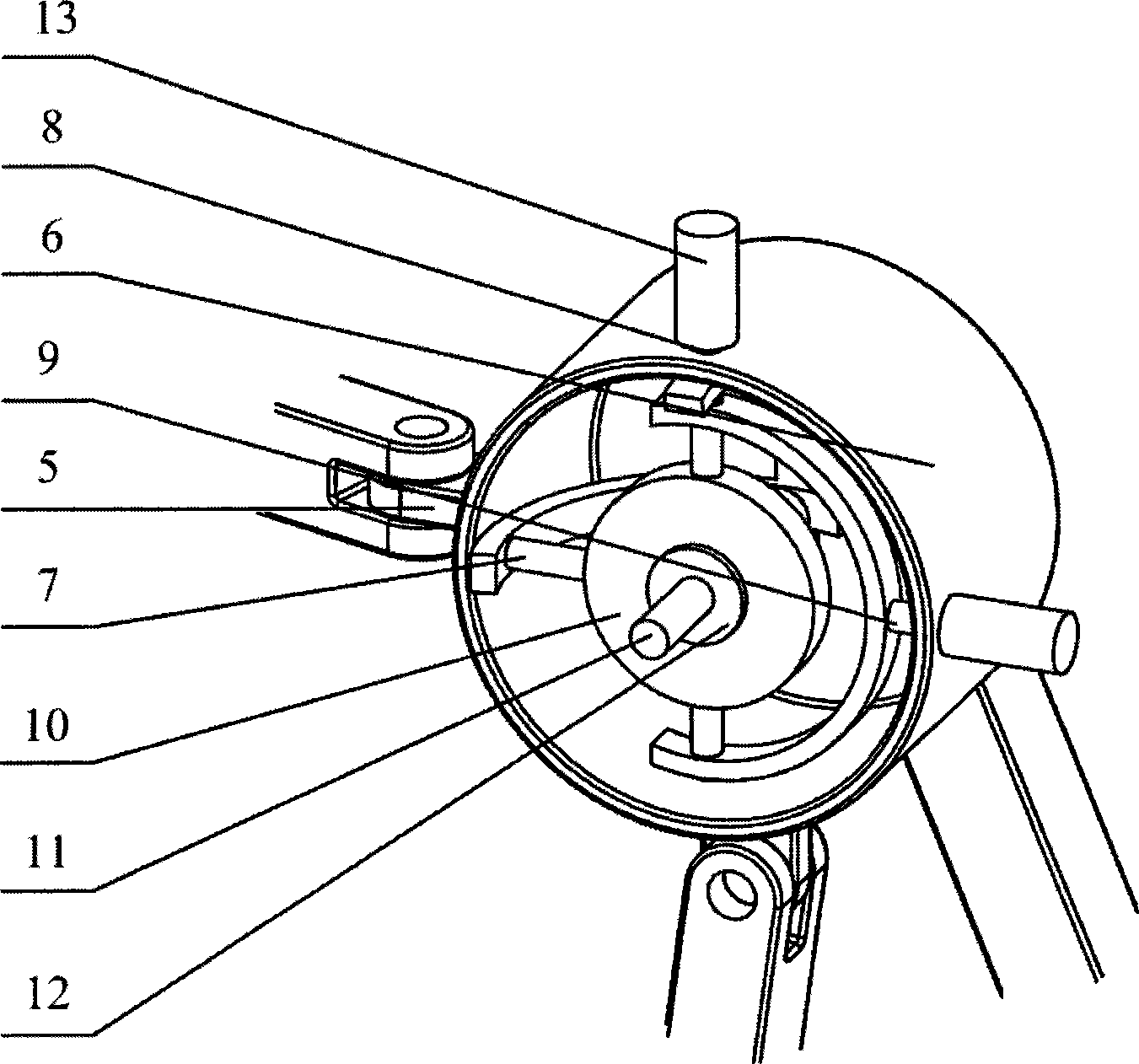 Parallel four-bar type structure decoupling six-dimension force feedback device