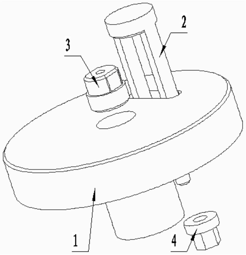 Positioning and clamping device for high-precision space vertical hole system turning