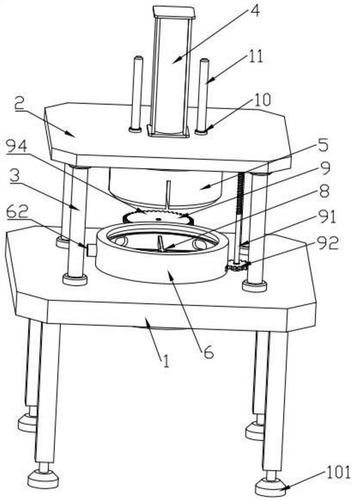 A device for pressing and cutting Chinese herbal medicines