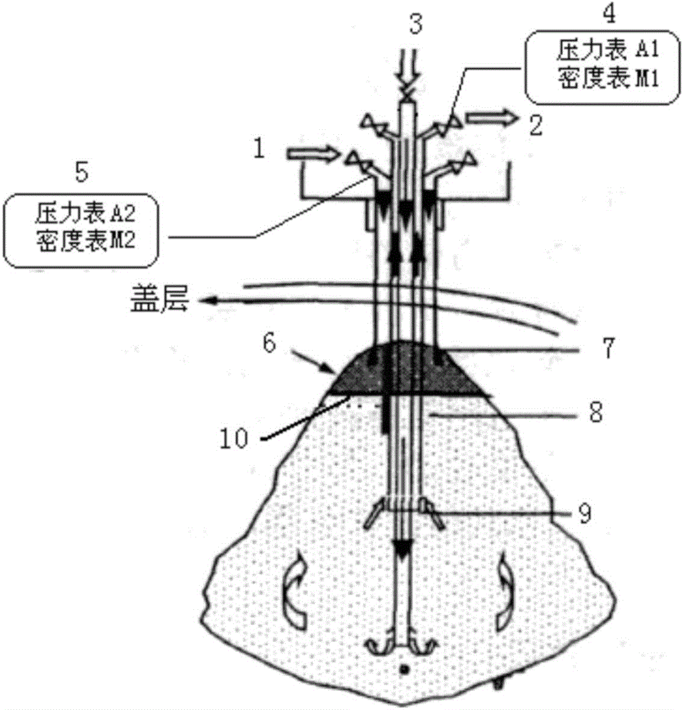 Salt cavern type gas storage cavity construction process oil-water interface detection method