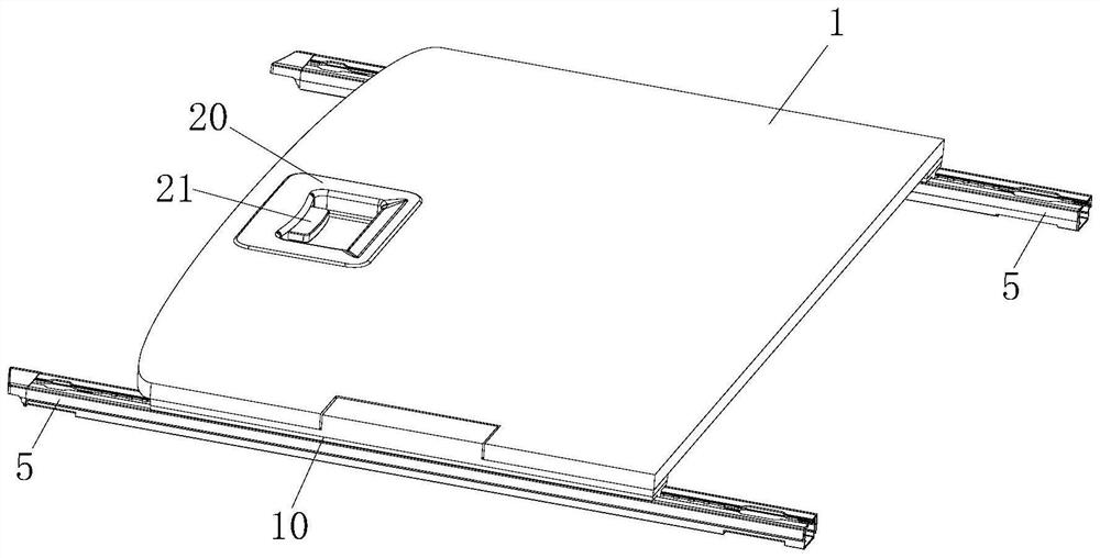 Sliding plate assembly of automobile trunk