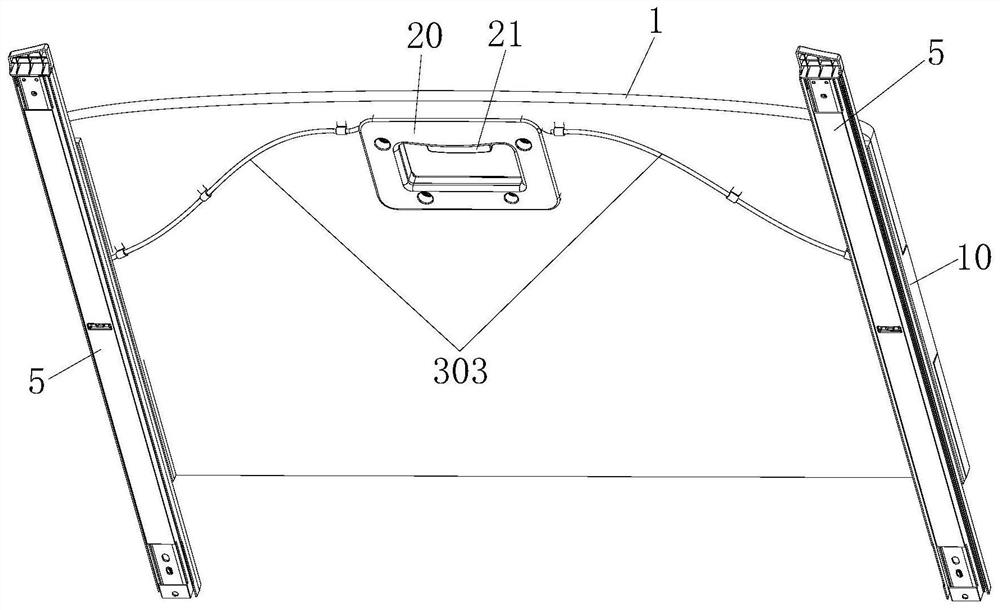 Sliding plate assembly of automobile trunk