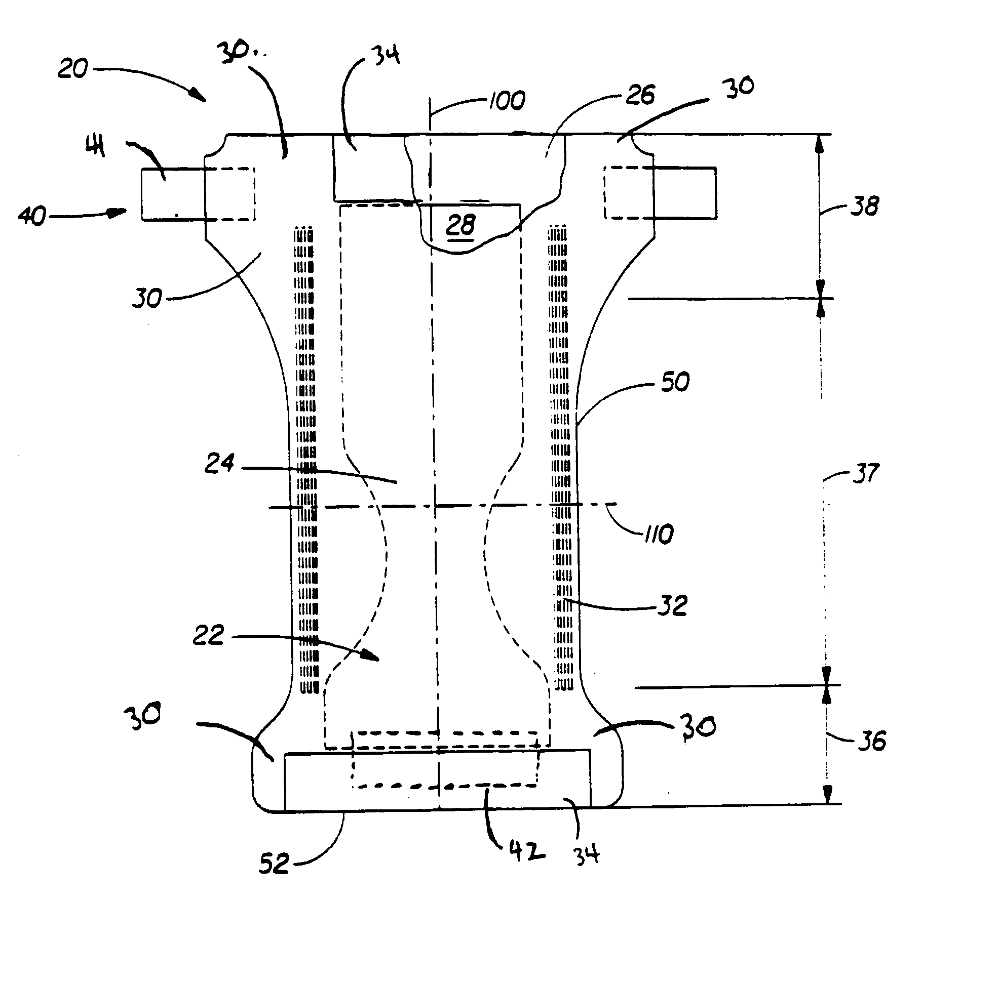 Absorbent article with color matched surfaces