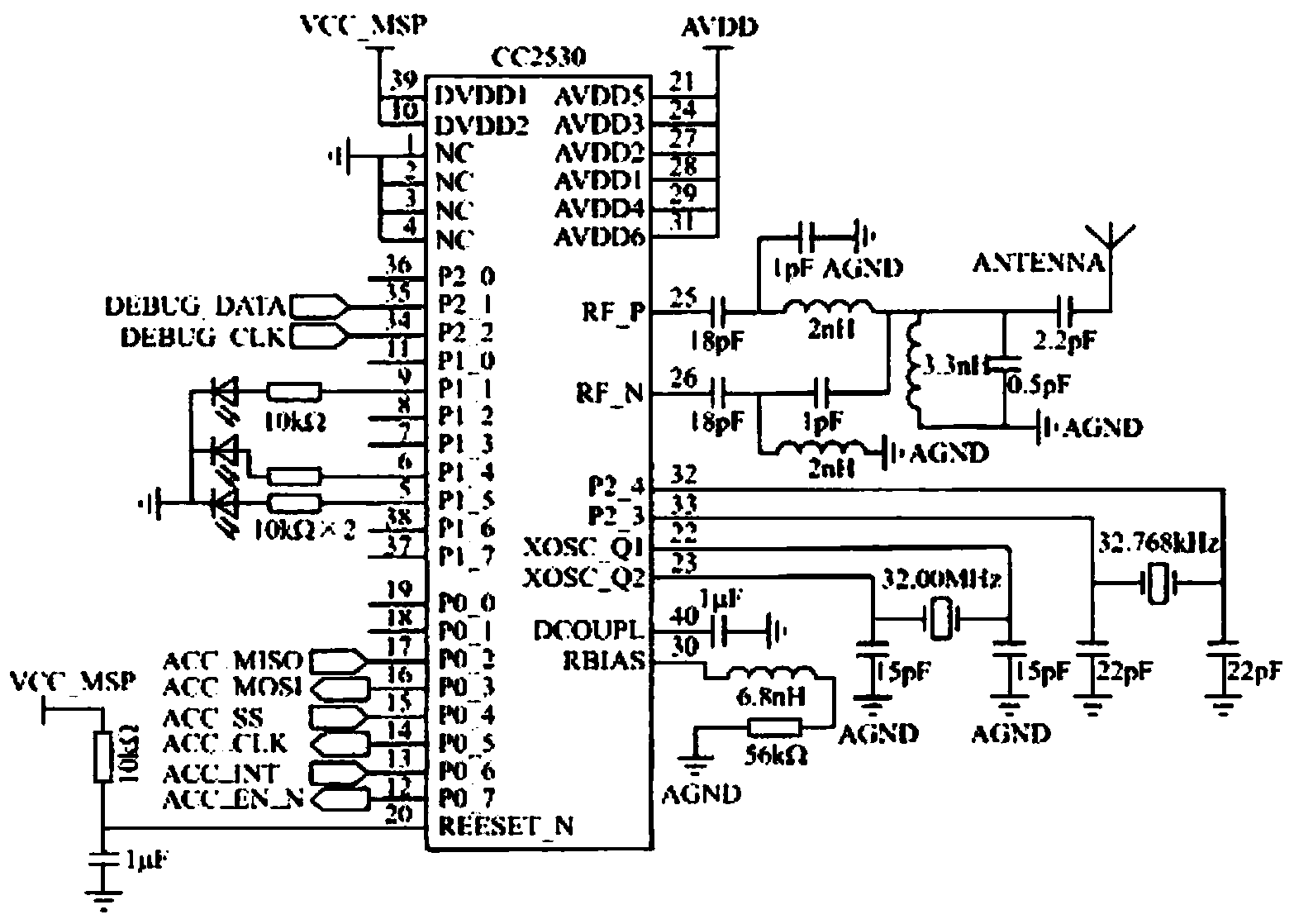 Jail locating node system based on wireless sensor network