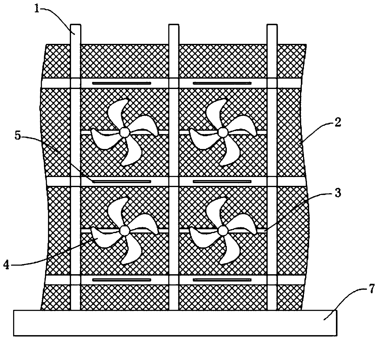 Safety net with noise control and dust removing functions and for building construction