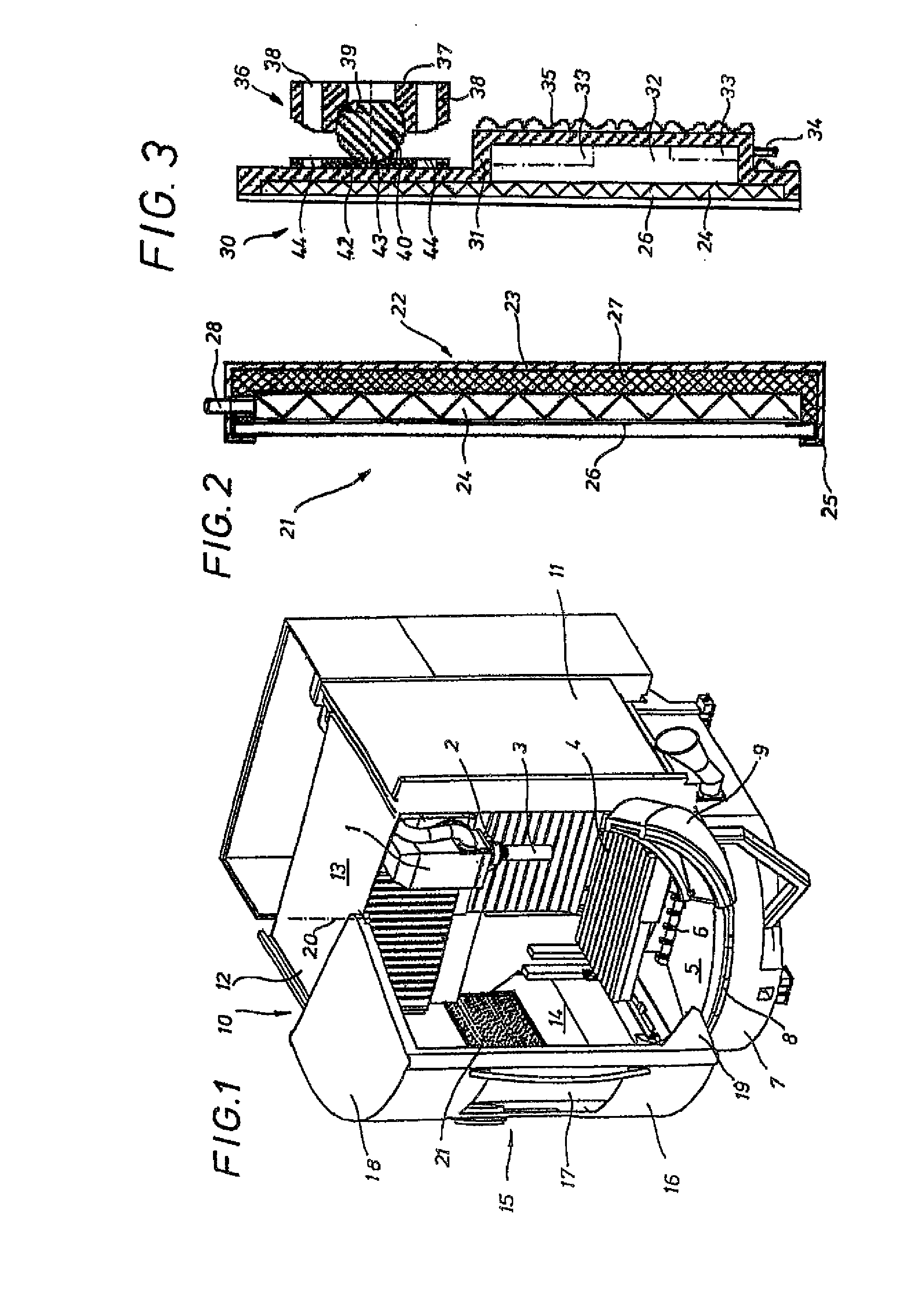 Machine tool comprising a protective cabinet and an illumination system