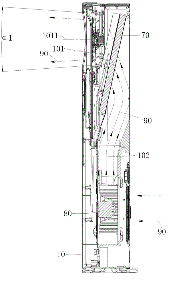 Air guide mechanism and air conditioner indoor unit