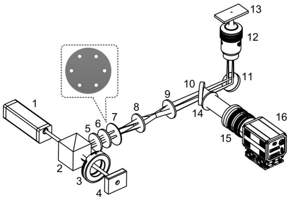 Super-resolution structure illumination obvious micro-imaging method based on space-frequency domain hybrid reconstruction