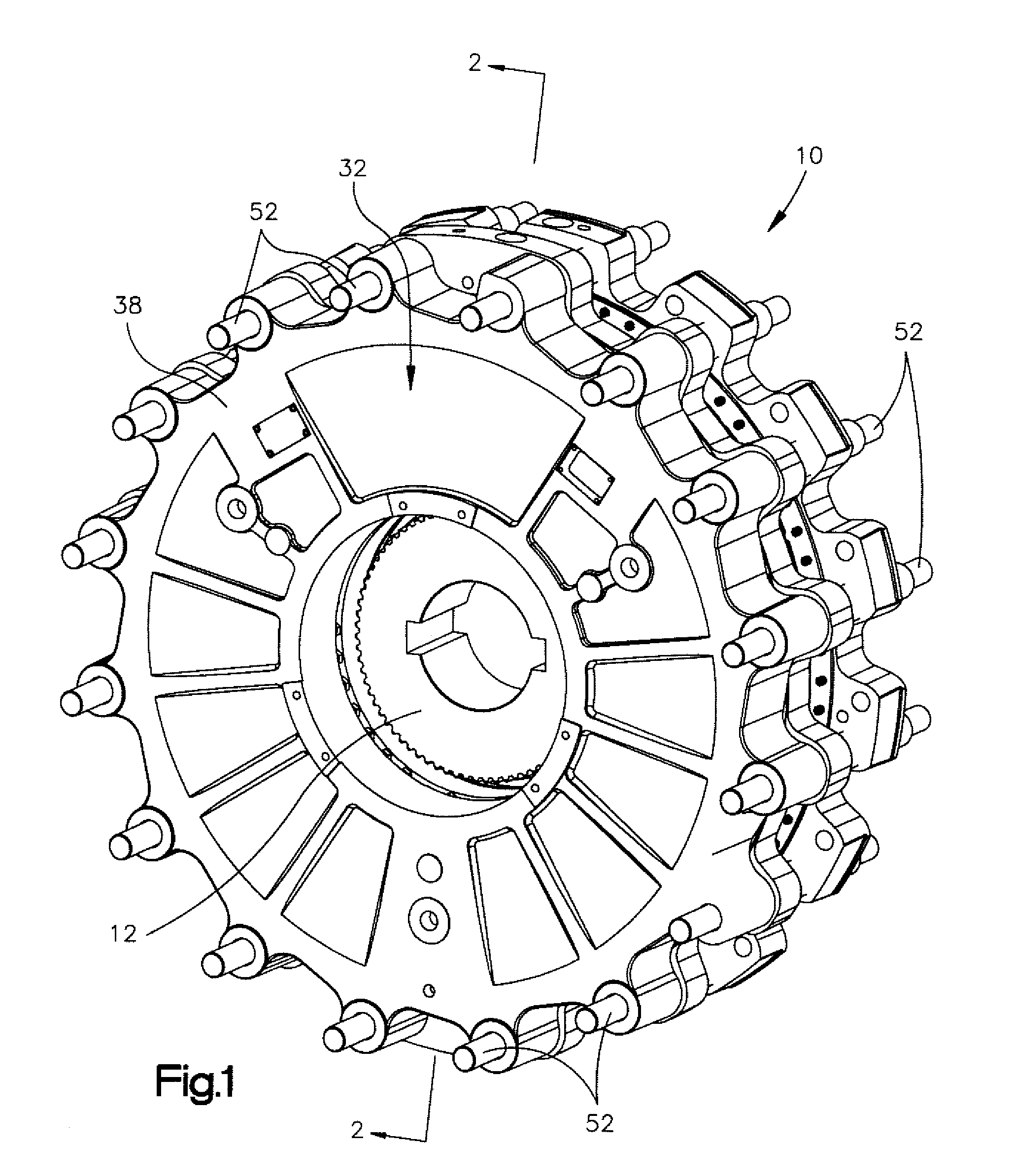 Fluid cooled coupling assembly