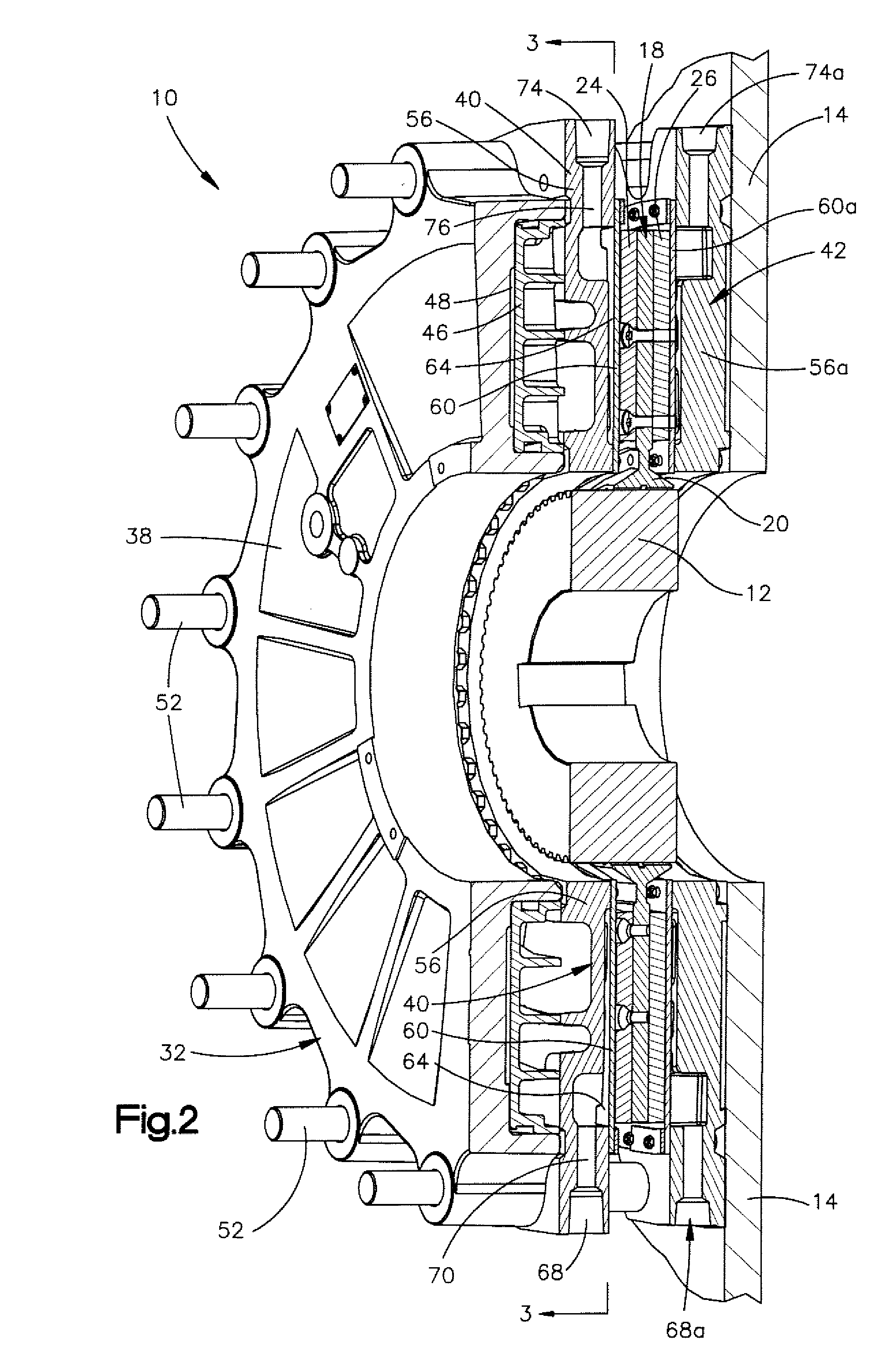 Fluid cooled coupling assembly