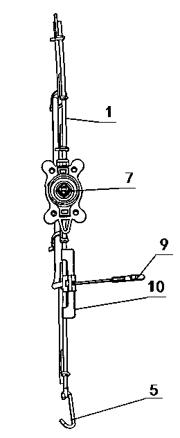 Double-stay-wire manual adjustable waist support