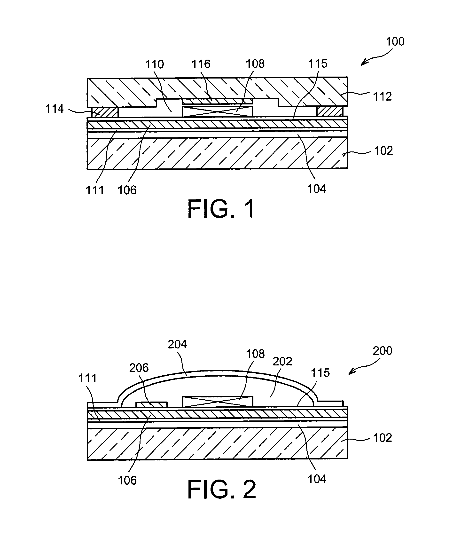 Structure for hermetic encapsulation of a device and an electronic component