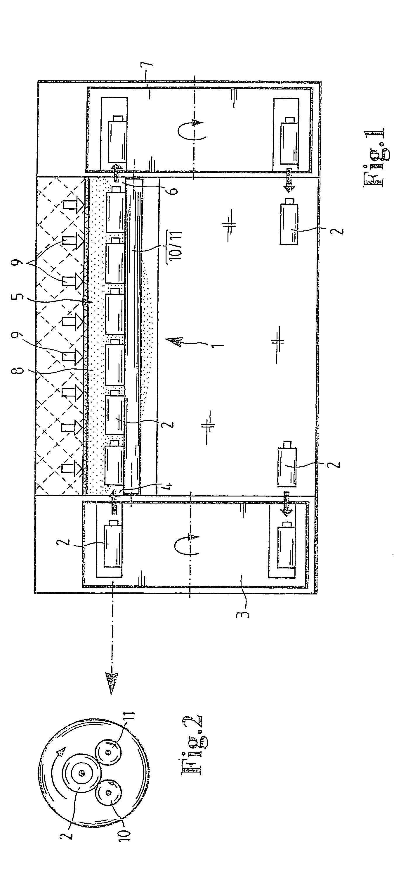 Method and device for sterilizing containers