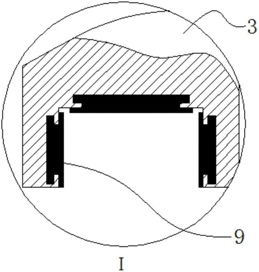 Sliding groove mechanism of rotary drilling rig follow-up frame