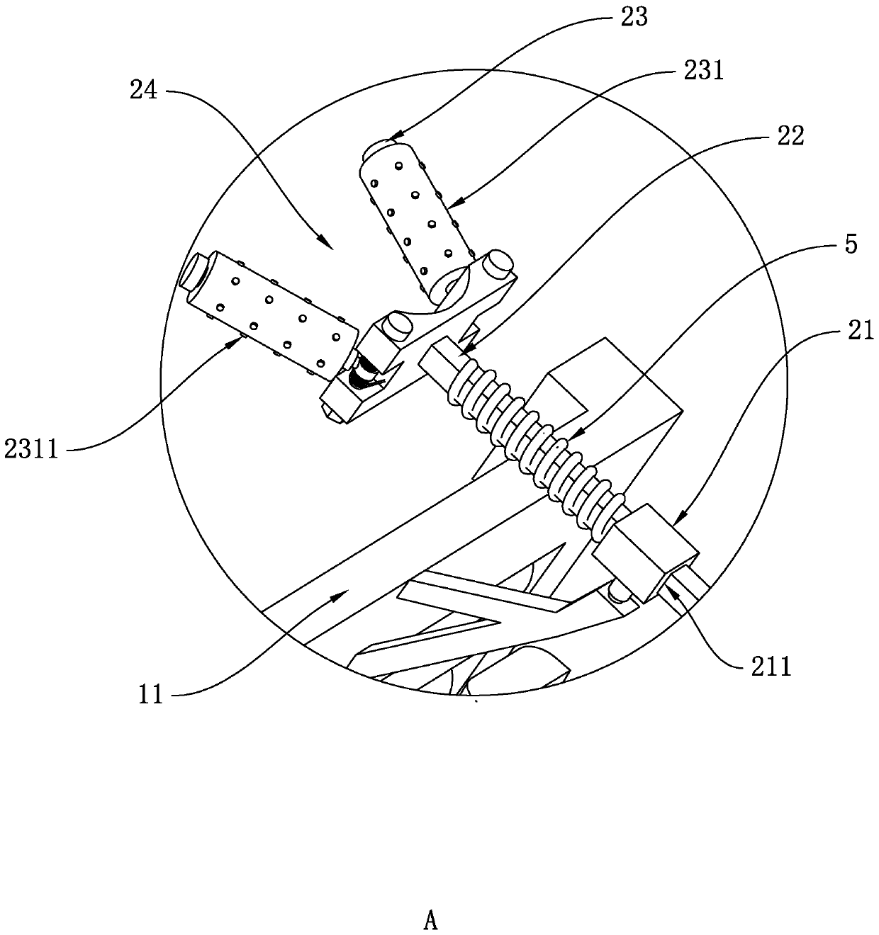 Chair with massage function