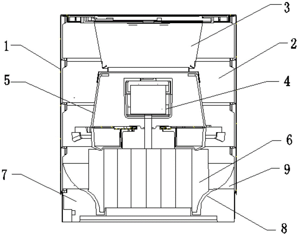 Noise reduction structure of vertical air purifier