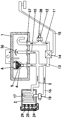 Air heating equipment based on electric water heater