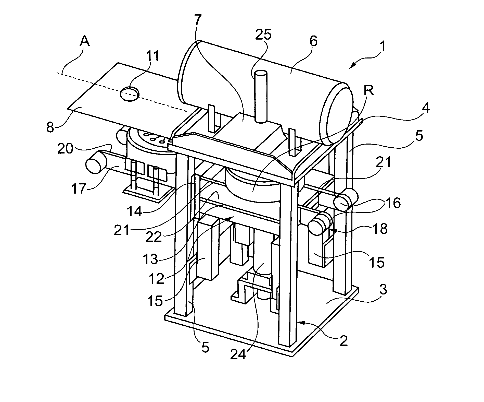 Tire inflating station and method for inflating tires