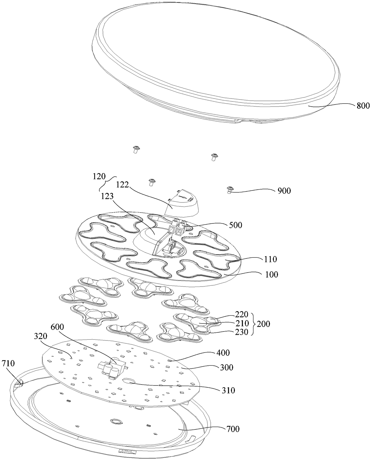 Optical module, lighting module and lighting fixture