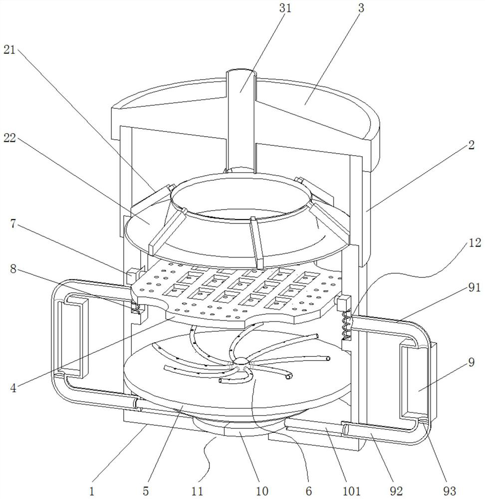 Ceramic brick sintering device for building